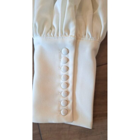 Lavish Alice Puff Sleeve Corset Top in White Size US 12 - Picture 13 of 16